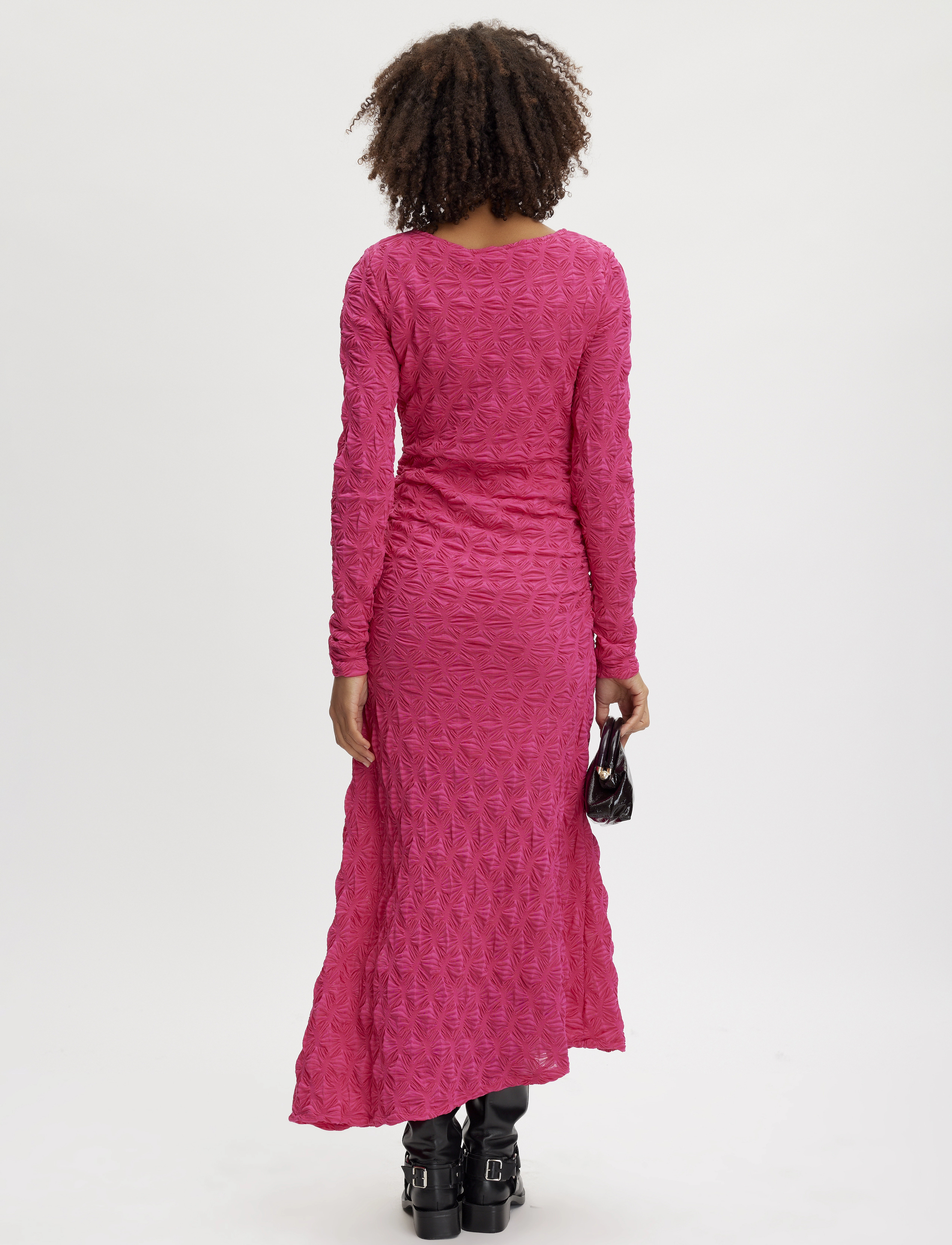Gestuz - SumayaGZ dress - sukienki do kolan i midi - pink peacock - 4