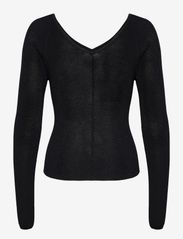 Gestuz - MonaGZ v-neck blouse - palaidinės ilgomis rankovėmis - black - 0