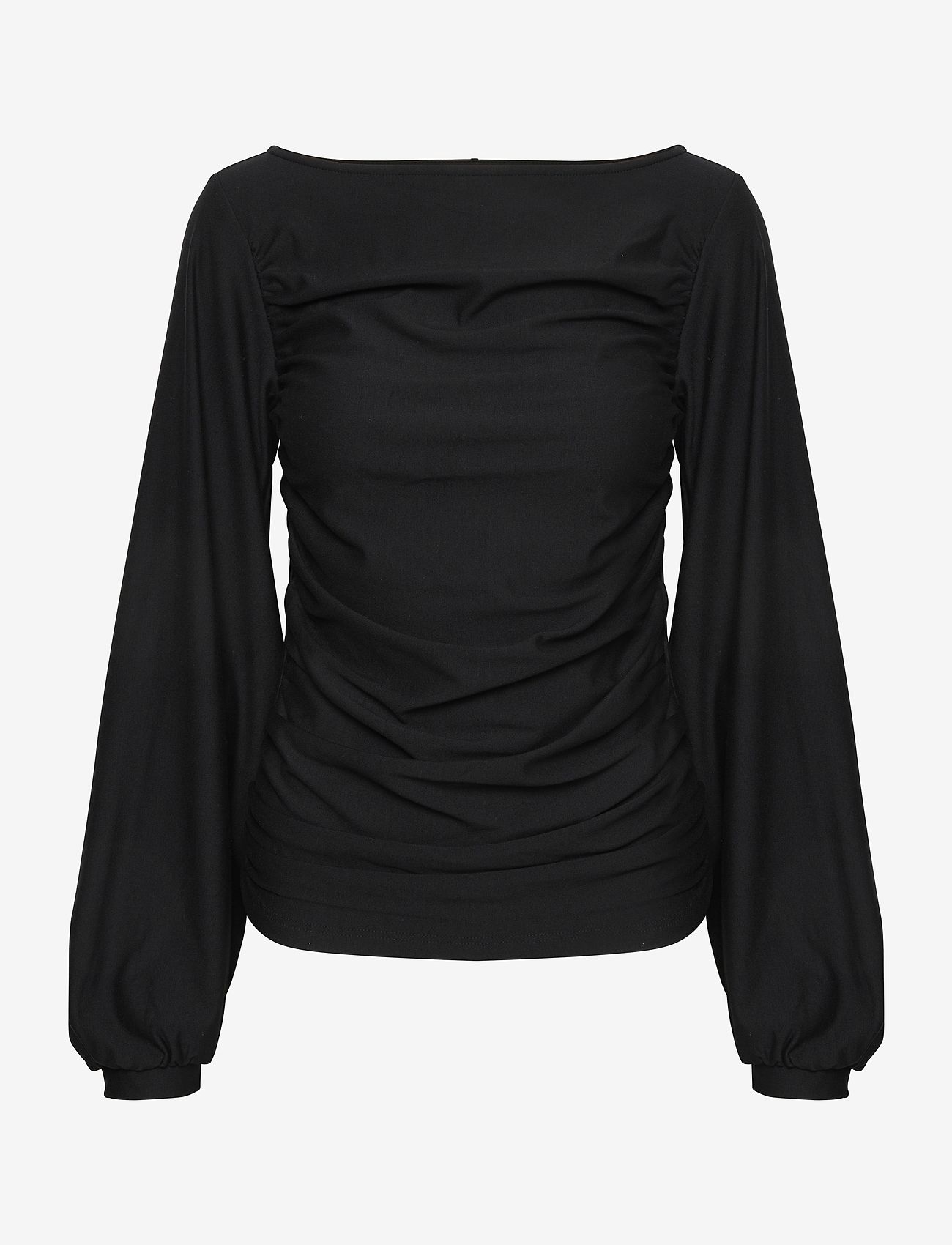 Gestuz - RifaGZ ls blouse - långärmade blusar - black - 0