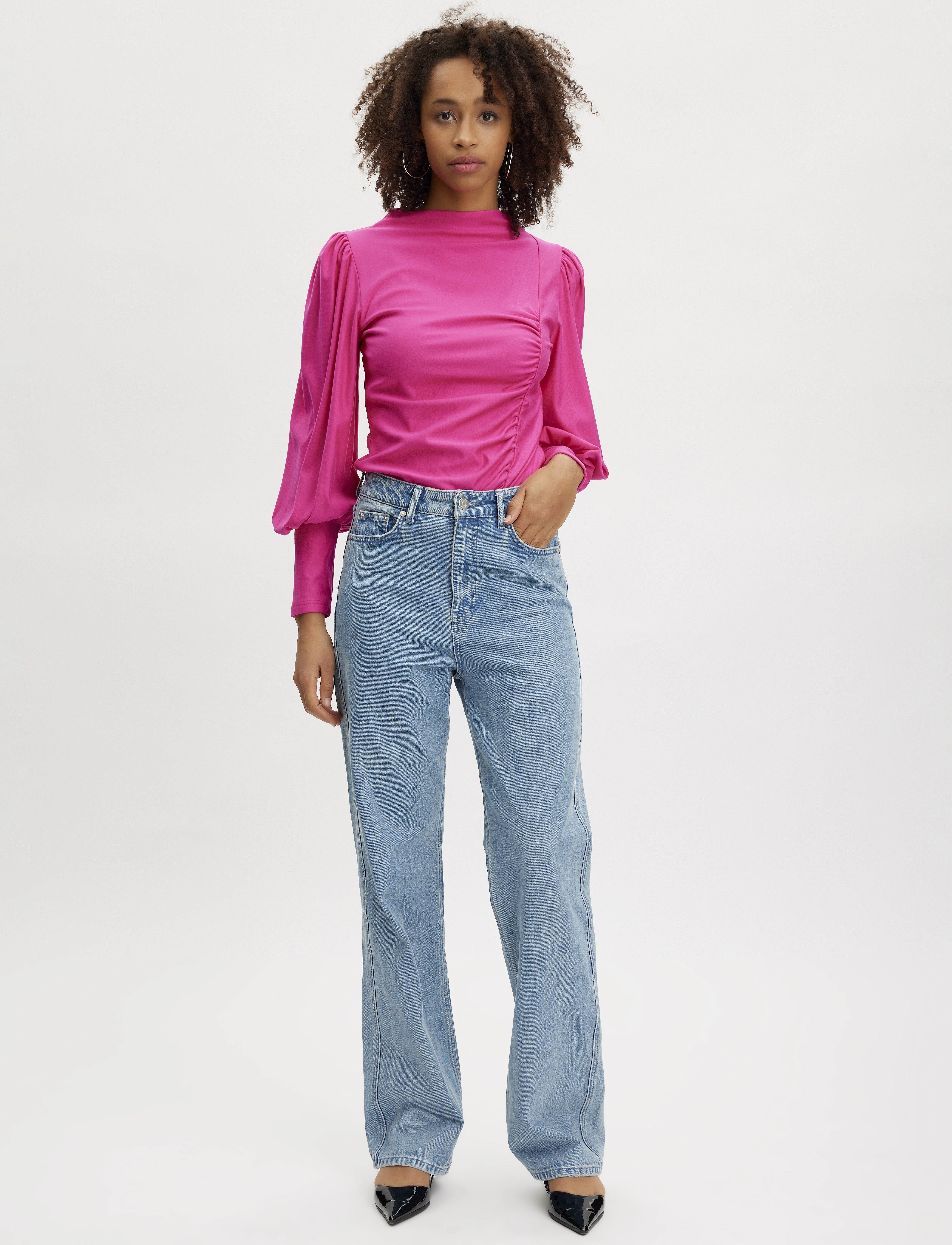 Gestuz - RifaGZ ls blouse - pitkähihaiset puserot - pink peacock - 3