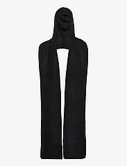 Gestuz - AlphaGZ wool hoodscarf - winter scarves - black - 0