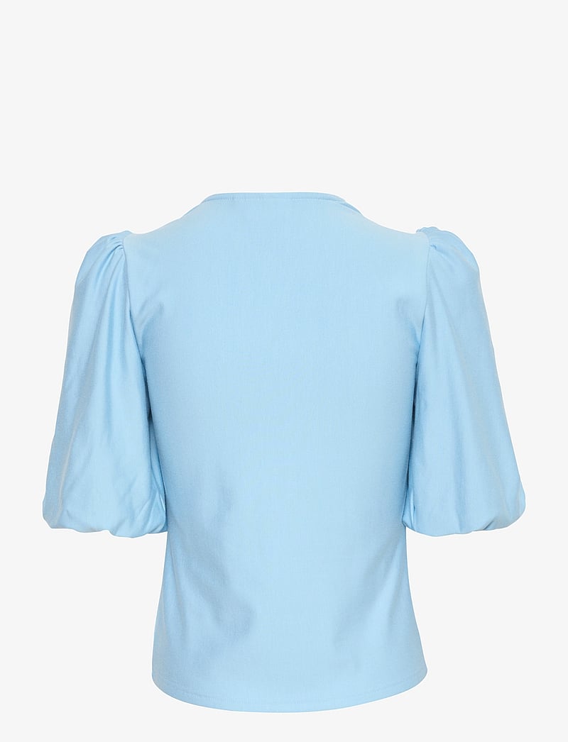 Gestuz - RifaGZ ss balloon blouse - kurzämlige blusen - clear sky - 2