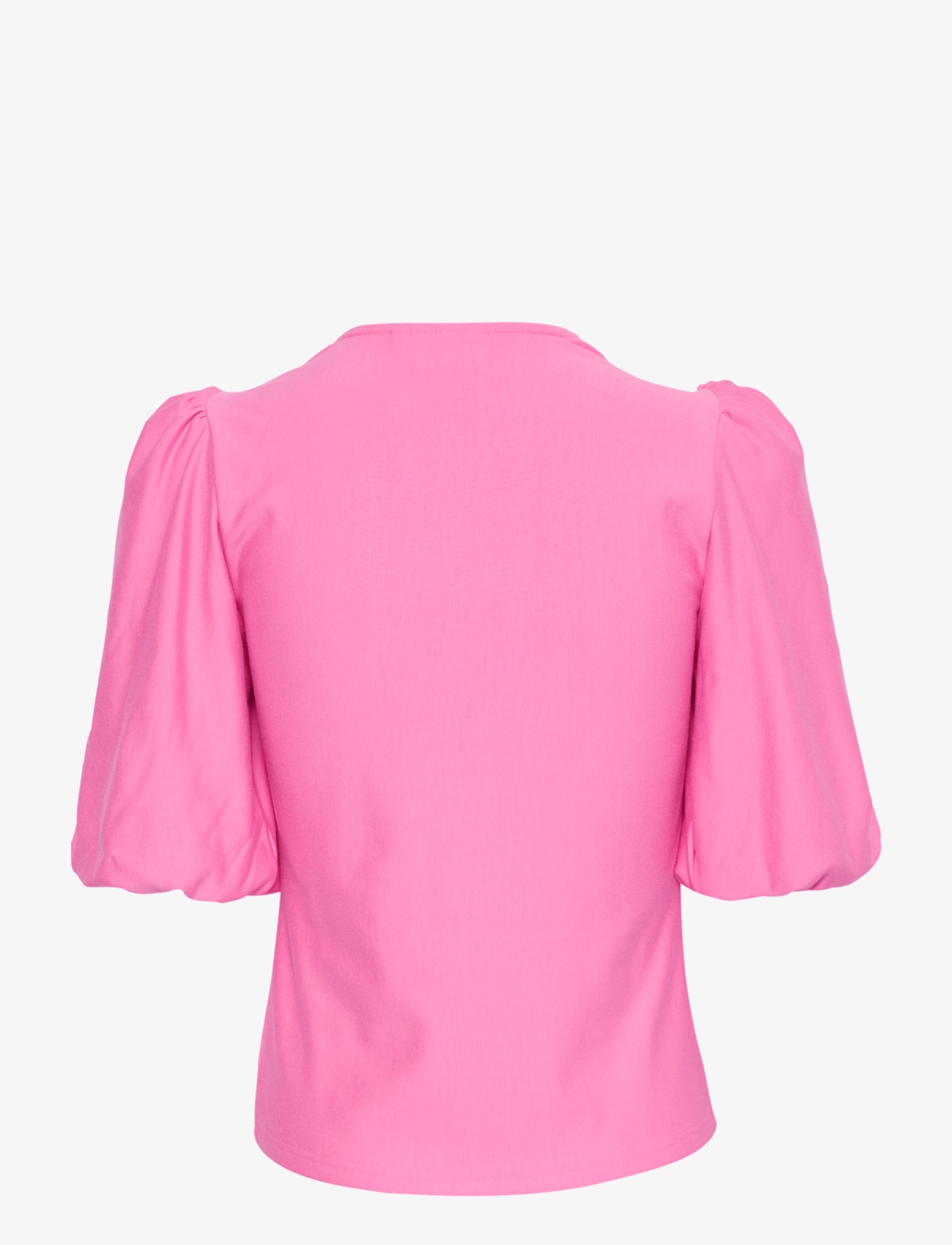 Gestuz - RifaGZ ss balloon blouse - kurzämlige blusen - super pink - 2