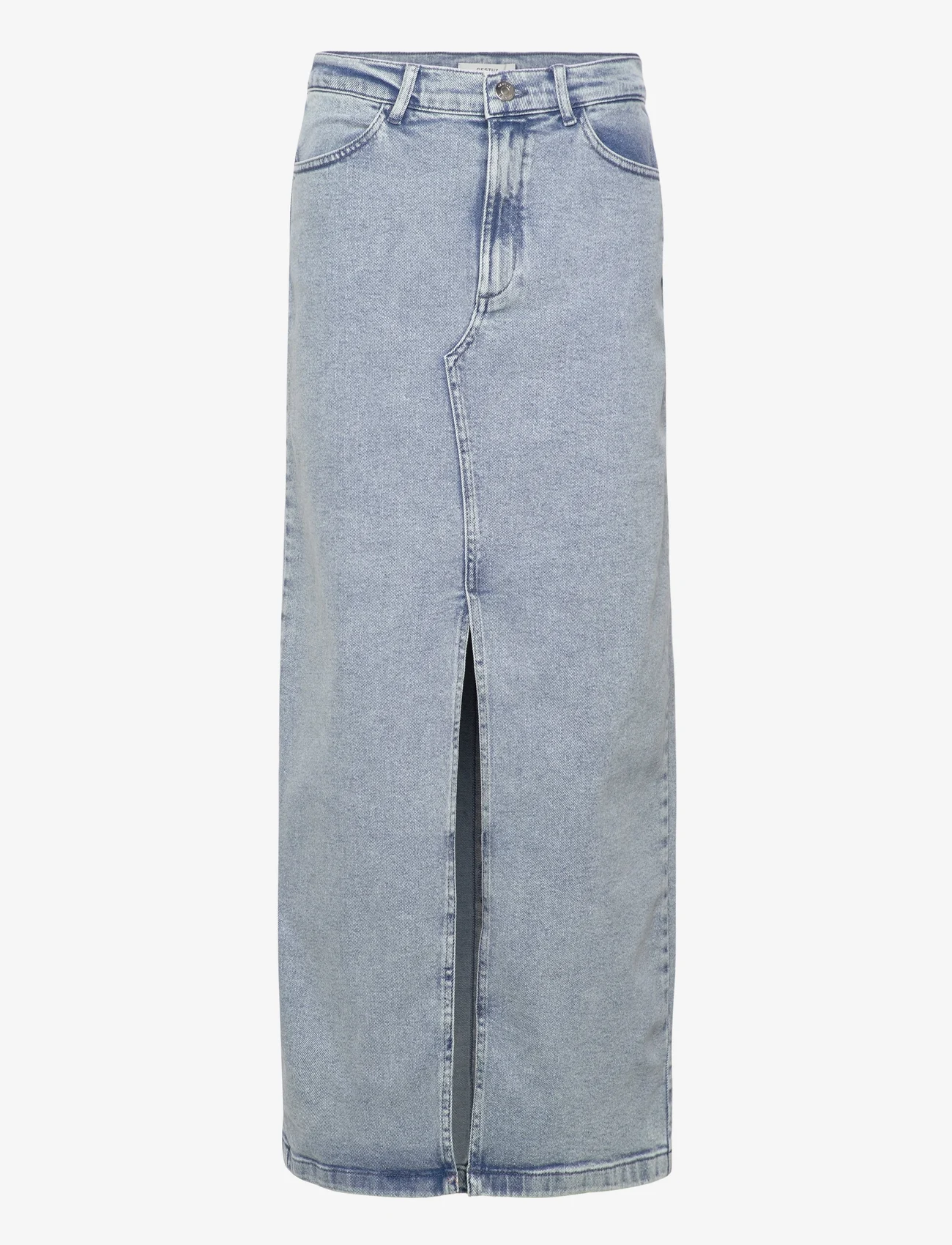 Gestuz - SiwGZ HW long skirt - denimskjørt - light blue washed - 1