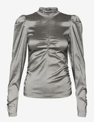 YesicaGZ blouse - BLACK SILVER METALLIC