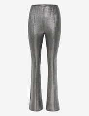 Gestuz - EiraGZ HW flared legging - spodnie - silver structure - 0