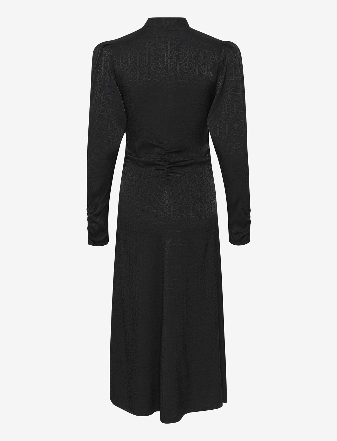 Gestuz - BrinaGZ midi V-neck dress - vidutinio ilgio suknelės - black - 1
