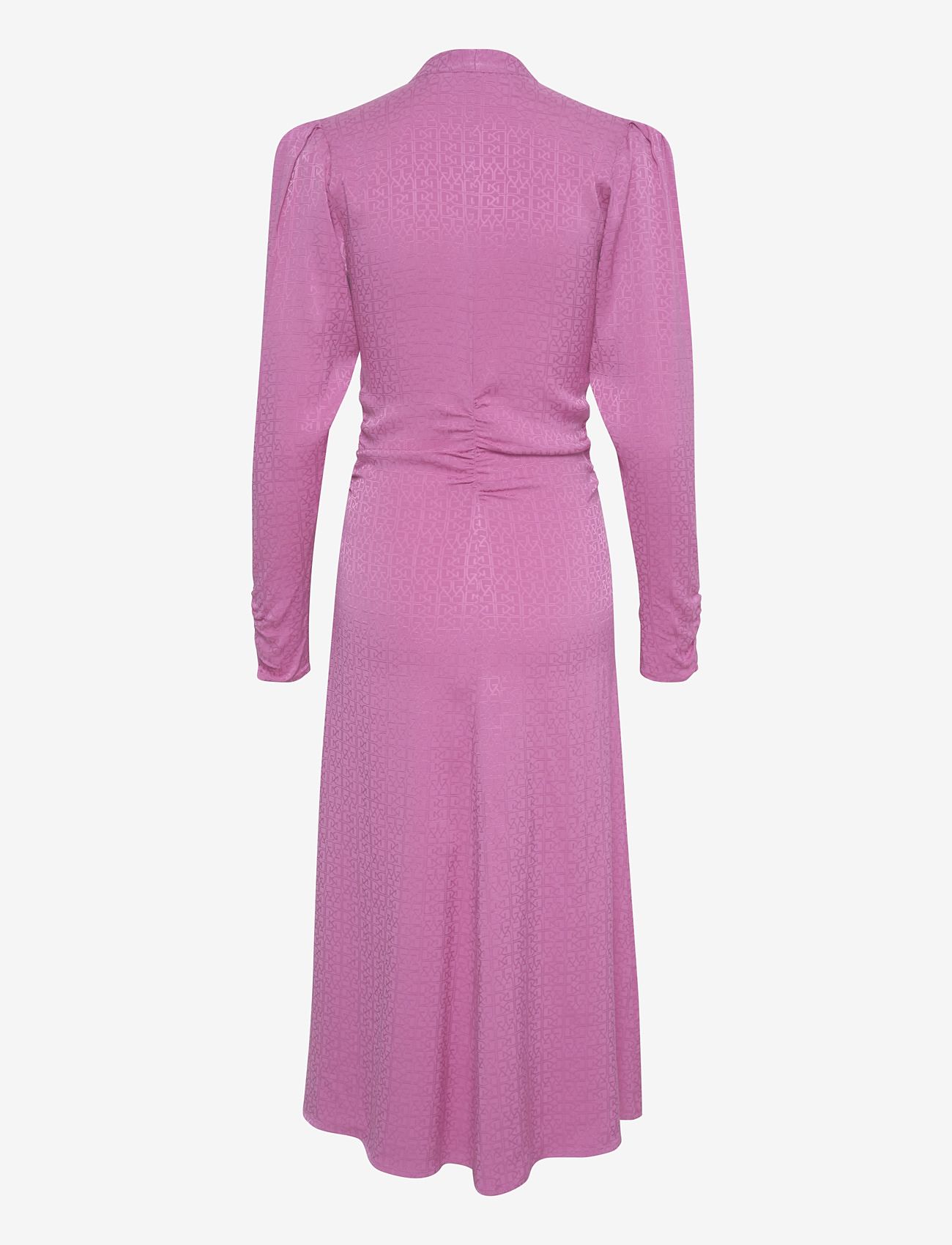 Gestuz - BrinaGZ midi V-neck dress - midi kjoler - super pink - 1