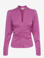 Gestuz - BrinaGZ blouse - long-sleeved blouses - super pink - 0