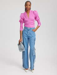 Gestuz - BrinaGZ blouse - long-sleeved blouses - super pink - 3