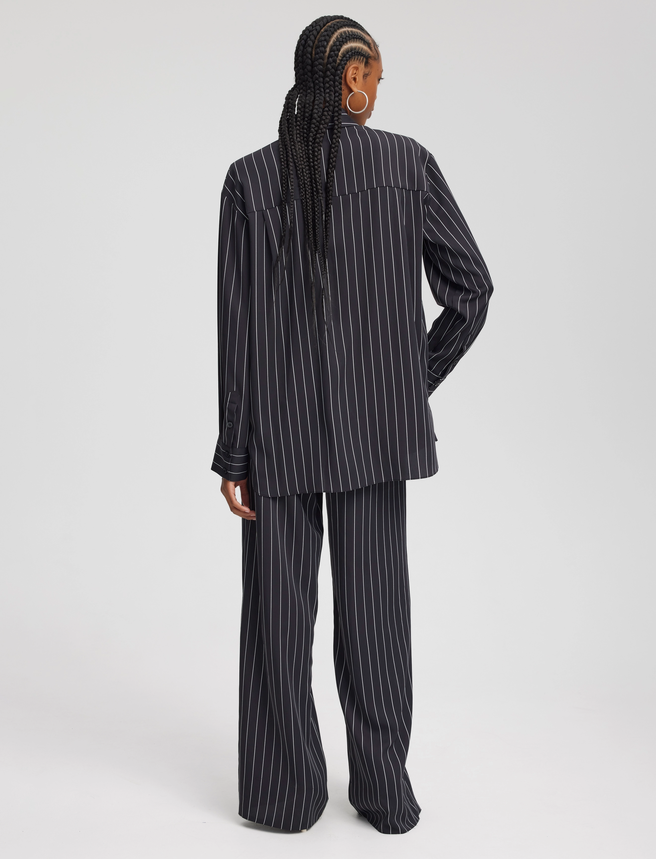 Gestuz - FrylaGZ P LS shirt - black pinstripe - 4
