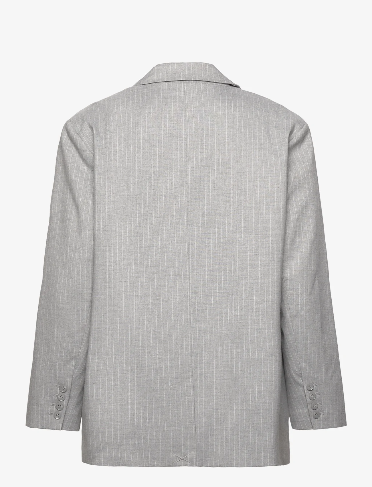 Gestuz - PaulaGZ pinstripe OZ blazer - feestelijke kleding voor outlet-prijzen - paula pinstribe grey - 1