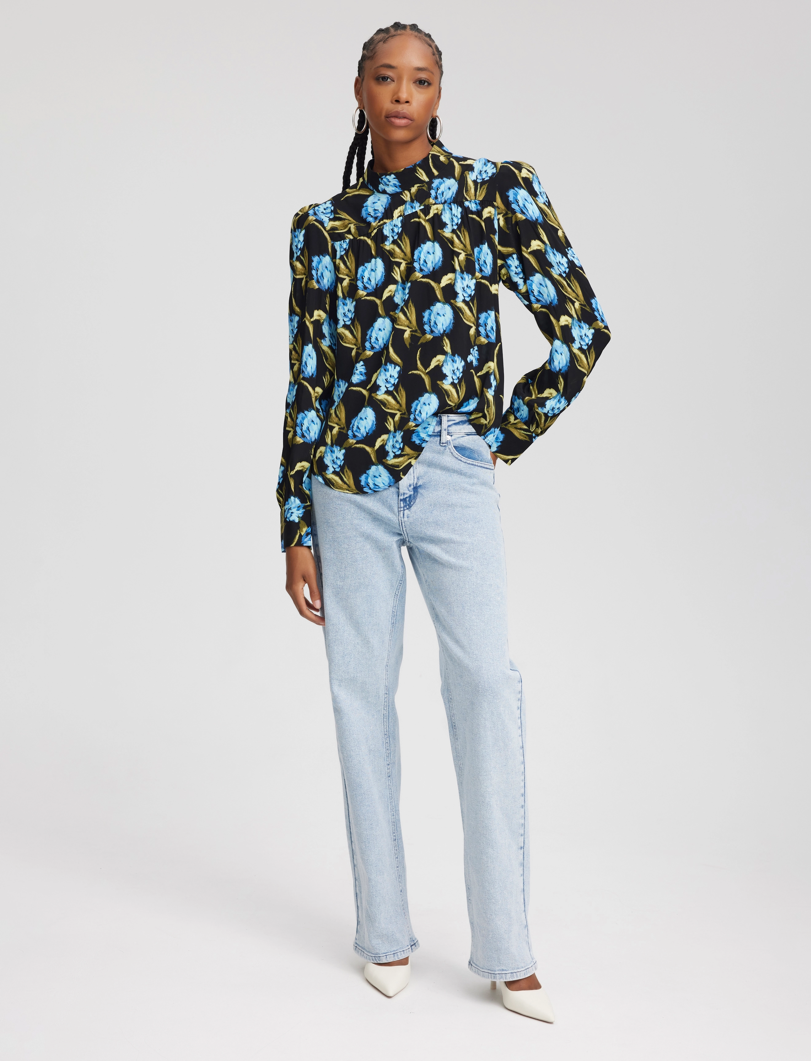 Gestuz - PiaGZ P blouse - flower army blue - 3
