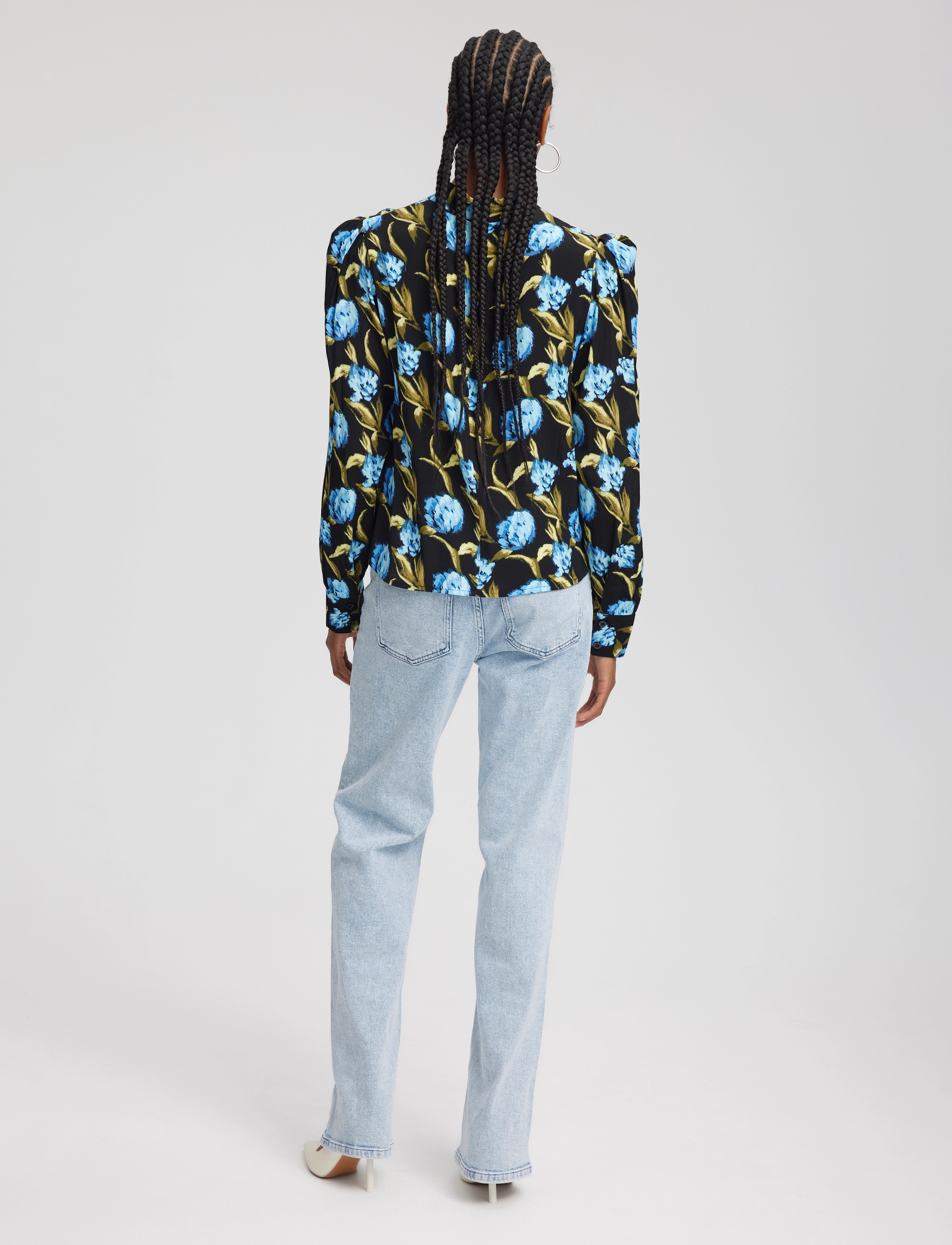 Gestuz - PiaGZ P blouse - flower army blue - 4
