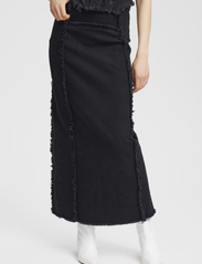 Gestuz - CatiaGZ HW long skirt - denim skirts - black - 2