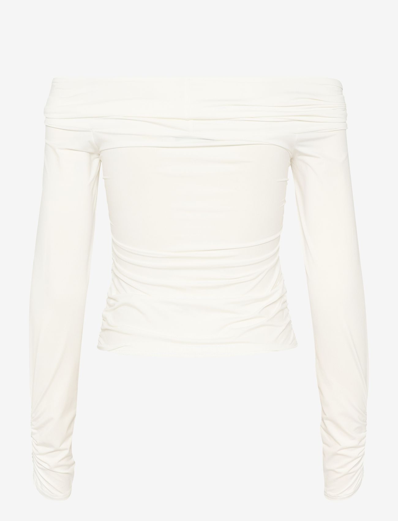 Gestuz - InaraGZ ls knot blouse - langärmlige blusen - egret - 2