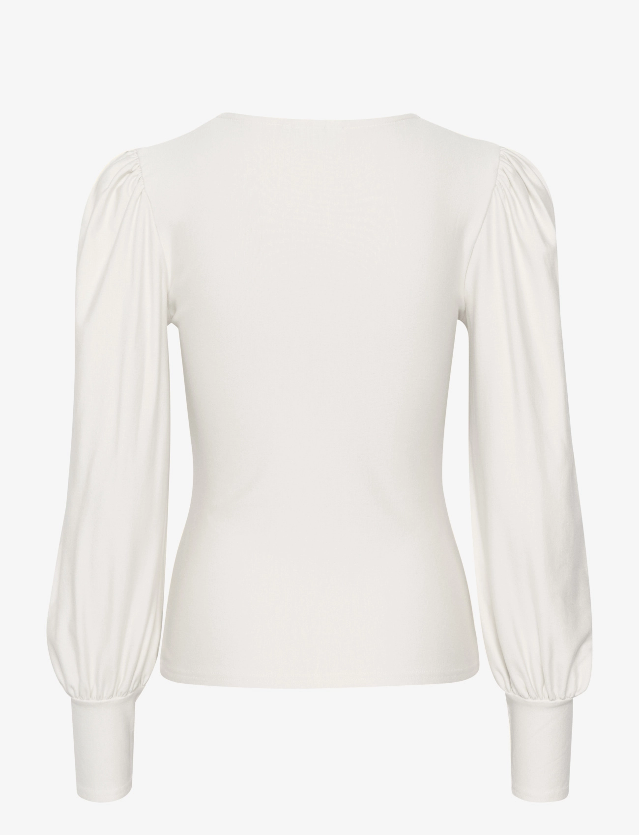 Gestuz - RifaGZ v-neck blouse NOOS - blūzes ar garām piedurknēm - egret - 2