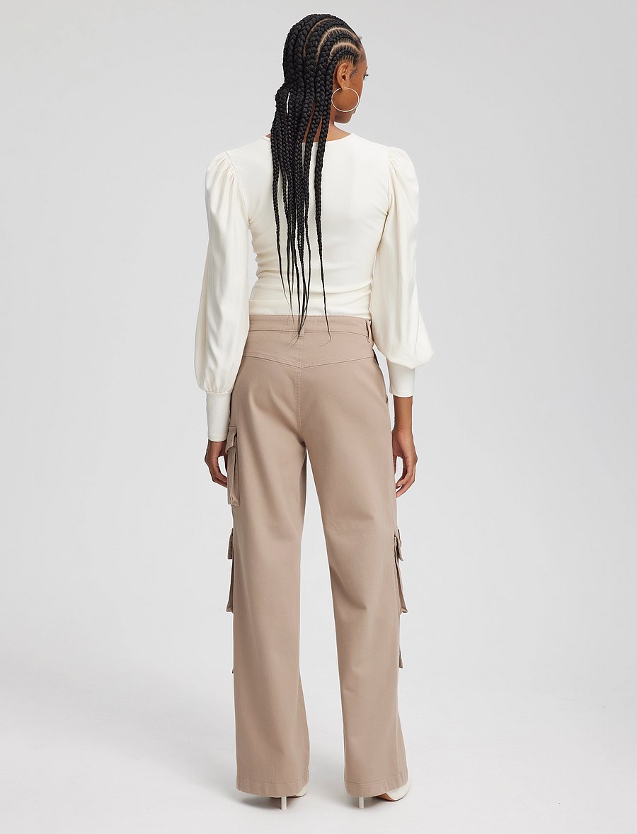 Gestuz - RifaGZ v-neck blouse NOOS - bluzki z długimi rękawami - egret - 4