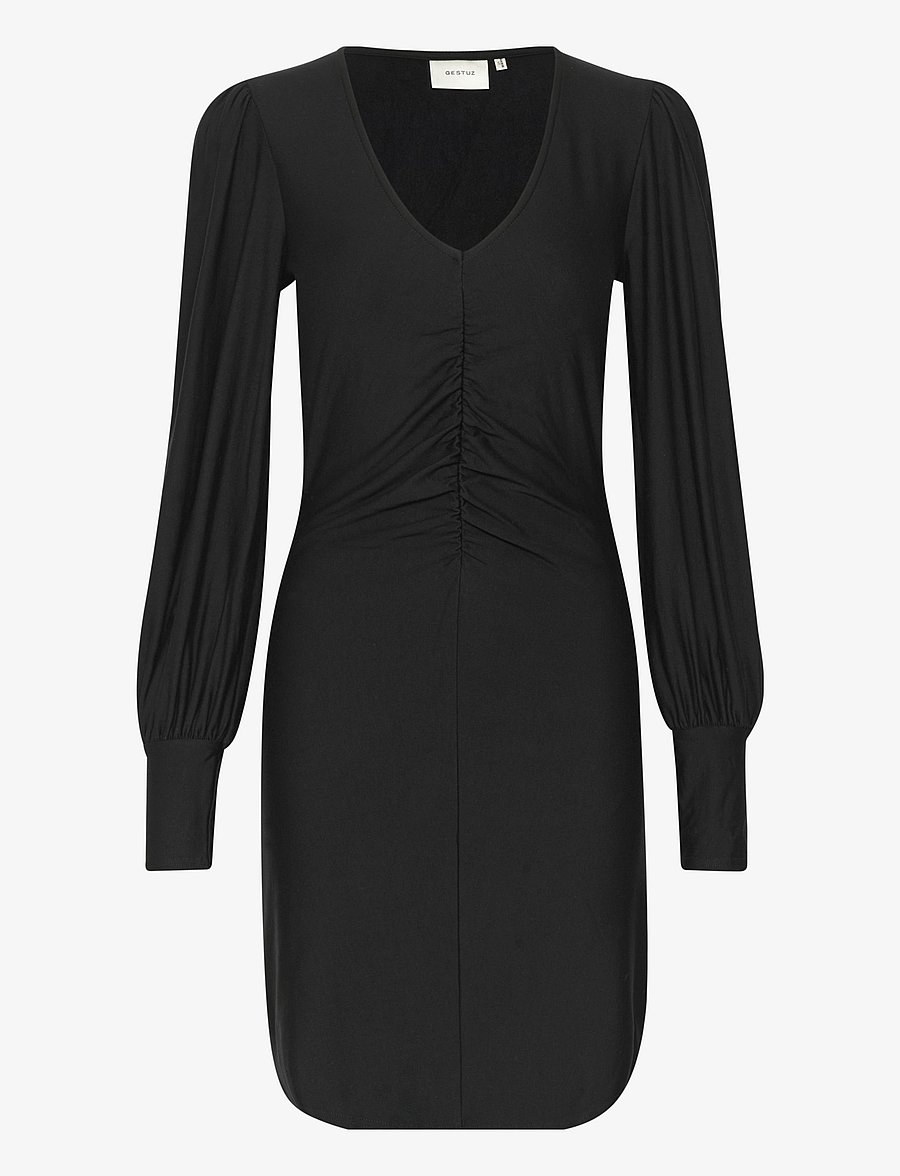 Gestuz - RifaGZ v-neck short dress - lyhyet mekot - black - 1
