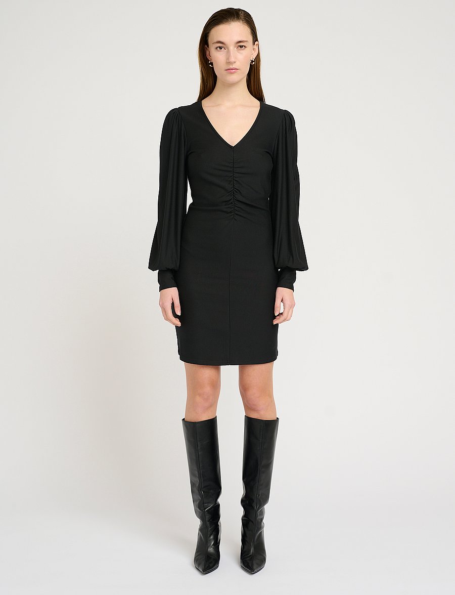 Gestuz - RifaGZ v-neck short dress - lyhyet mekot - black - 3