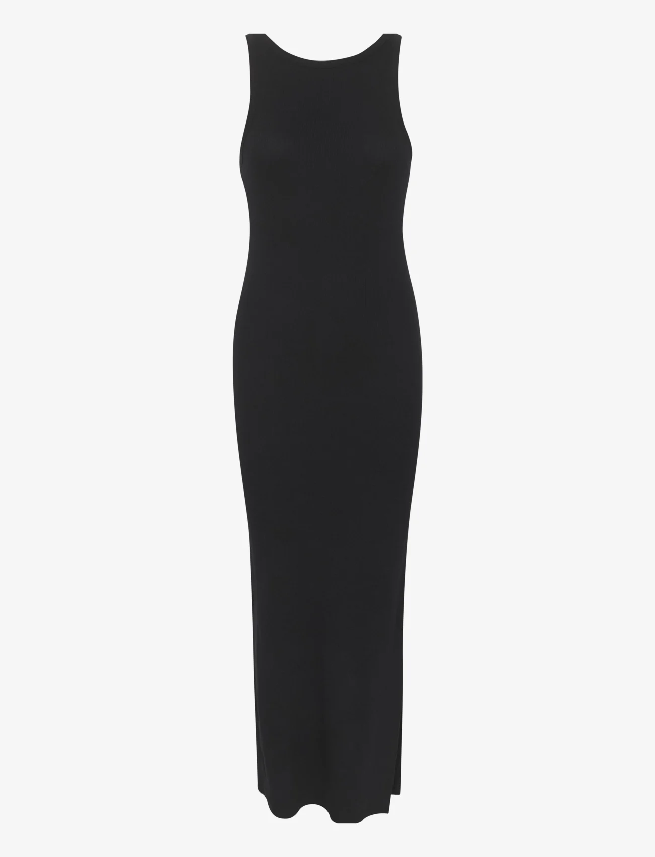 Gestuz - DrewGZ sl reversible long dress NOO - bodycon dresses - black - 0