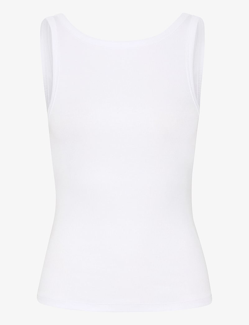 Gestuz - DrewGZ sl reversible top NOOS - sleeveless tops - bright white - 1