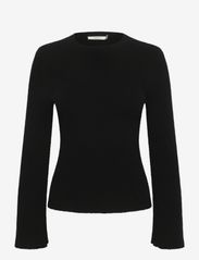 Gestuz - AntaliGZ peplum wool pullover - jumpers - black - 1