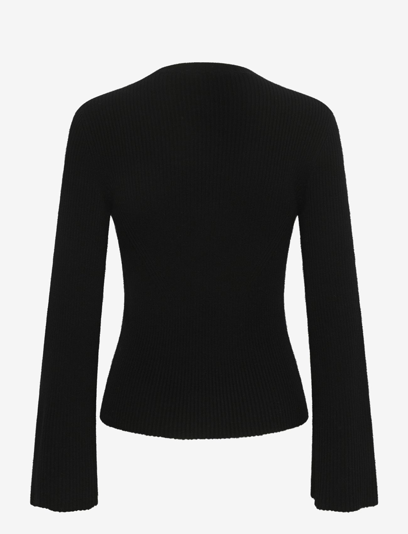 Gestuz - AntaliGZ peplum wool pullover - swetry - black - 1