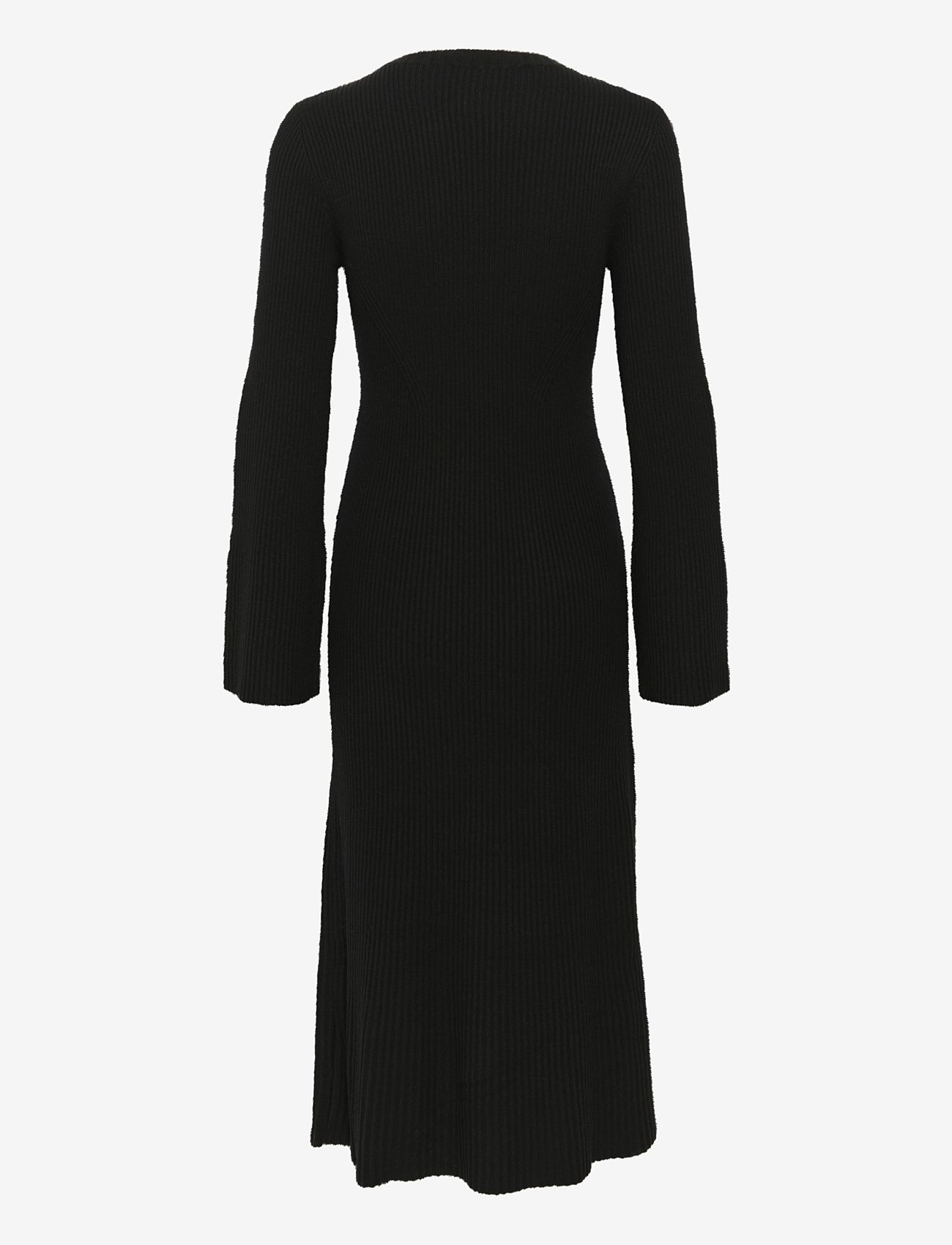 Gestuz - AntaliGZ Wool dress - stickade klänningar - black - 1
