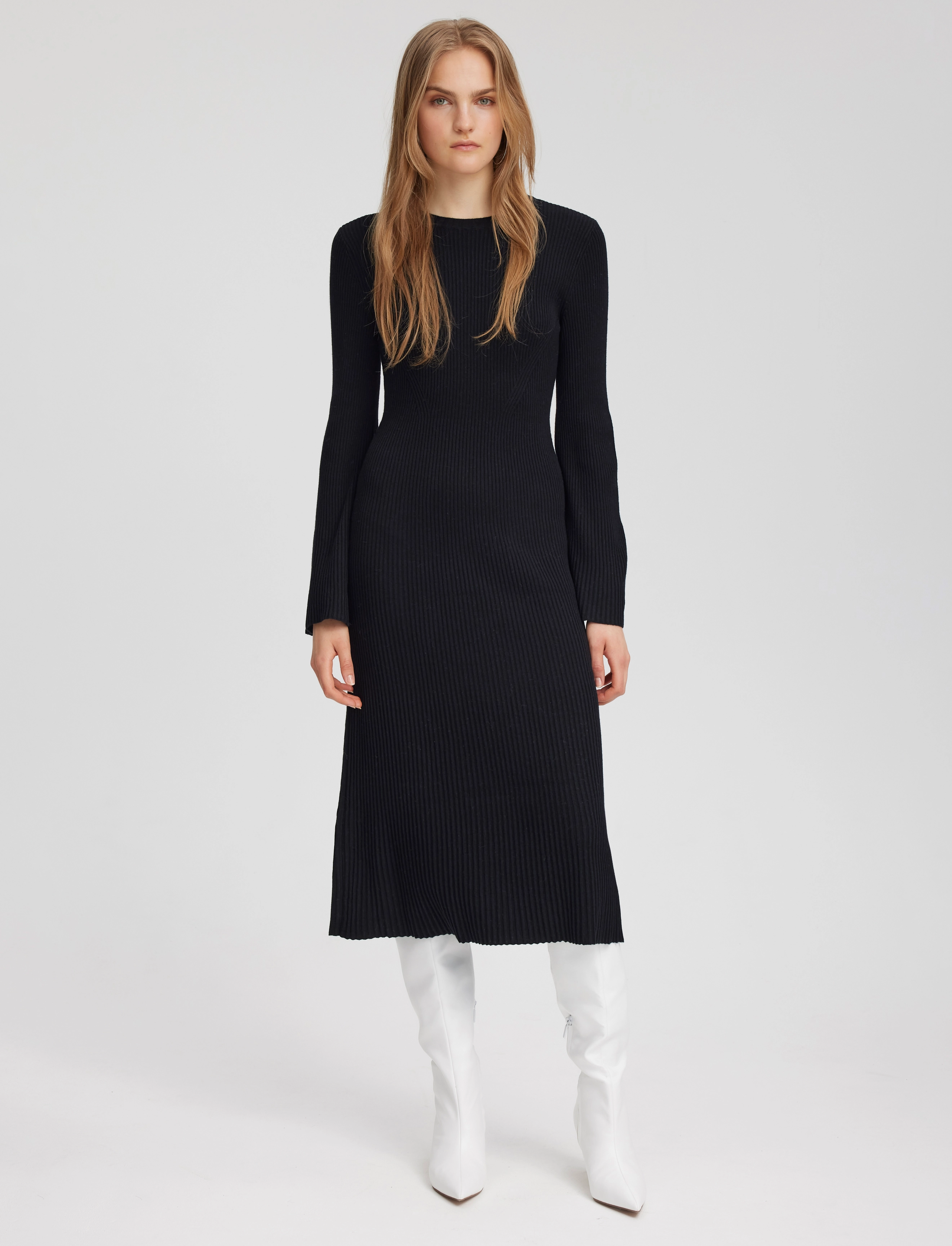Gestuz - AntaliGZ Wool dress - black - 3