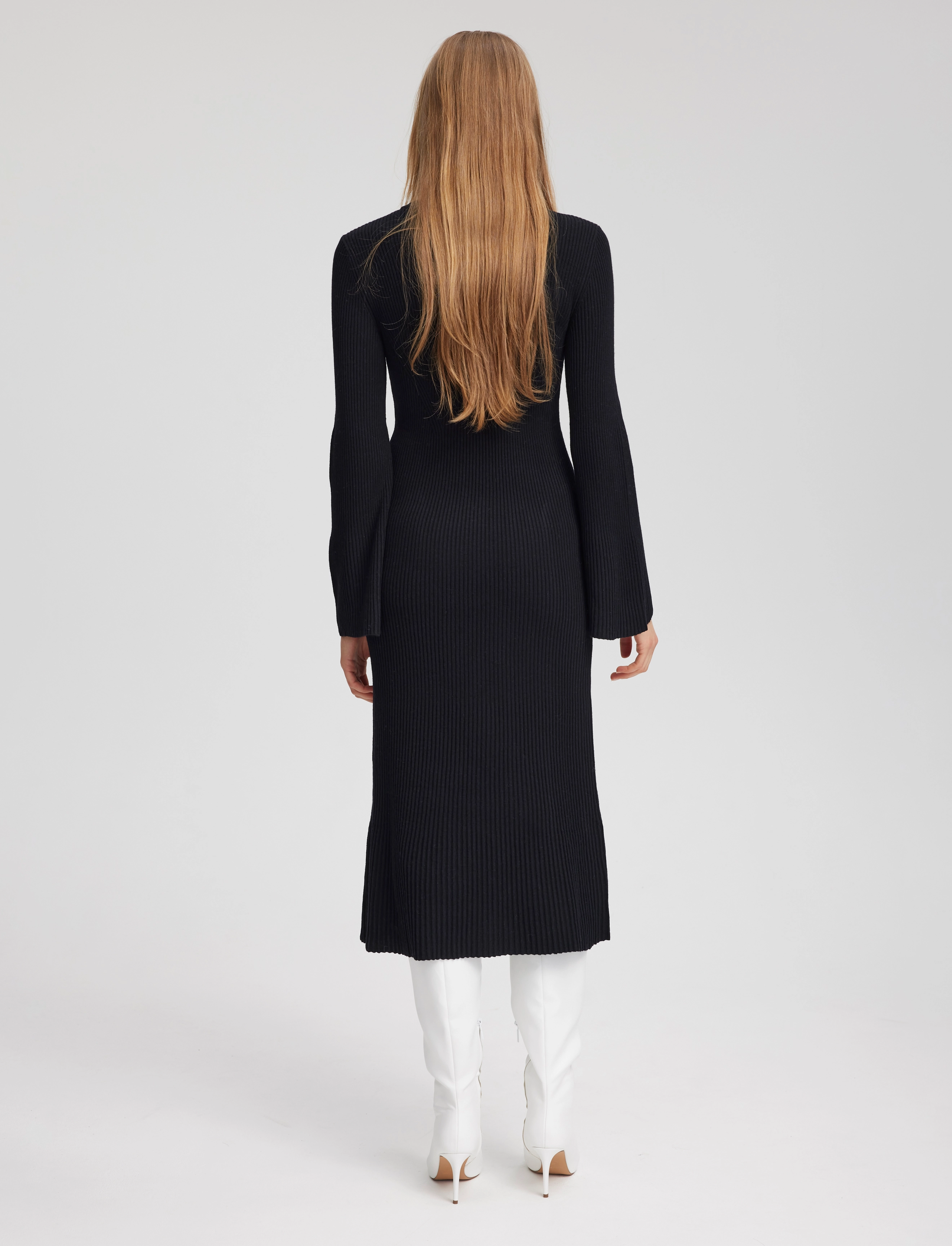 Gestuz - AntaliGZ Wool dress - black - 4