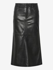 Gestuz - OliviGZ HW skirt - leather skirts - black - 0