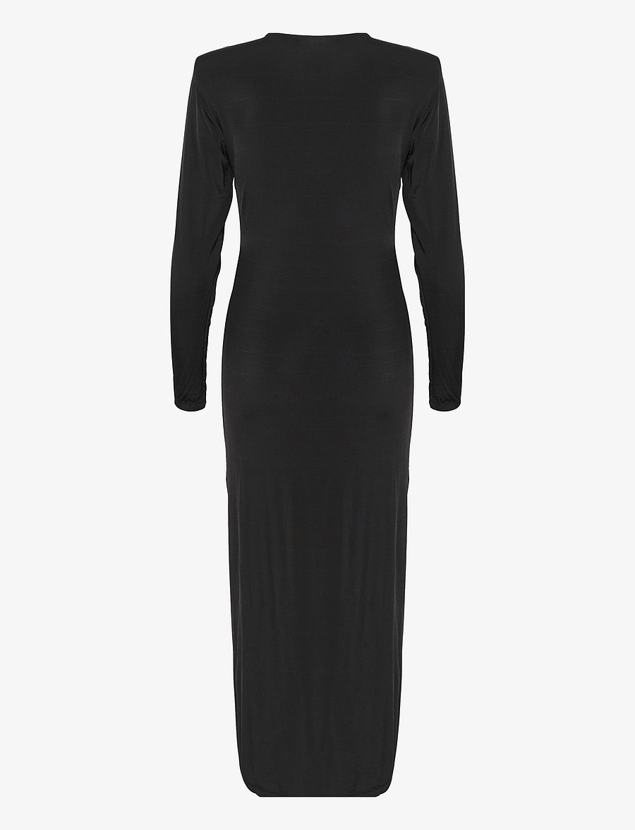Gestuz - OdaGZ ls long slit dress - maxikleider - black - 2