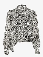 PrikkaGZ P blouse - BLACKNWHITE DOT