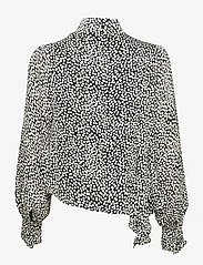 Gestuz - PrikkaGZ P blouse - pitkähihaiset puserot - blacknwhite dot - 1