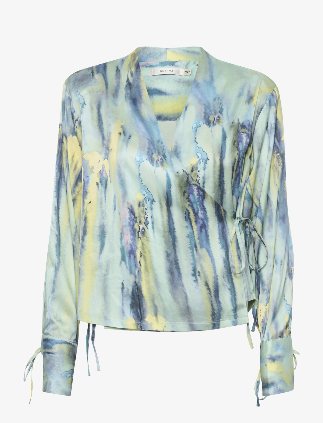 GESTUZ Walerygz P Wrap Bluse Patterned - 32 - Damen