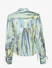 Gestuz - WaleryGZ P wrap blouse - blūzes ar garām piedurknēm - green aqua art - 1