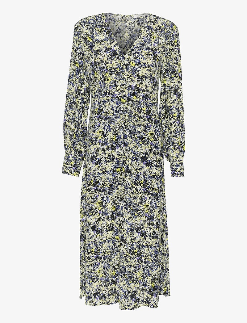 Gestuz - JillyGZ P midi dress - midi kjoler - green floral multi - 1