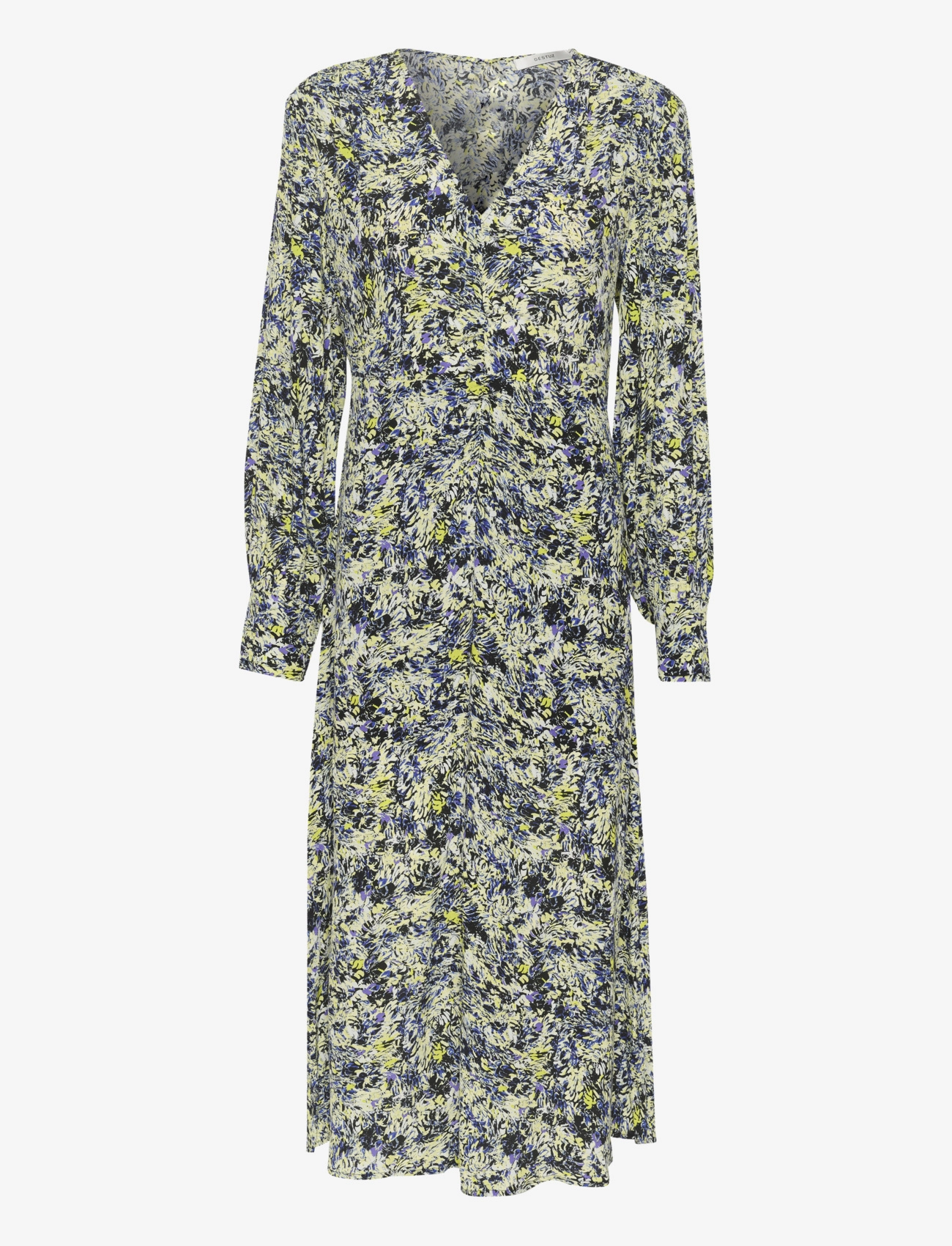 Gestuz JillyGZ P midi dress - Gestuz - GREEN FLORAL MULTI / green