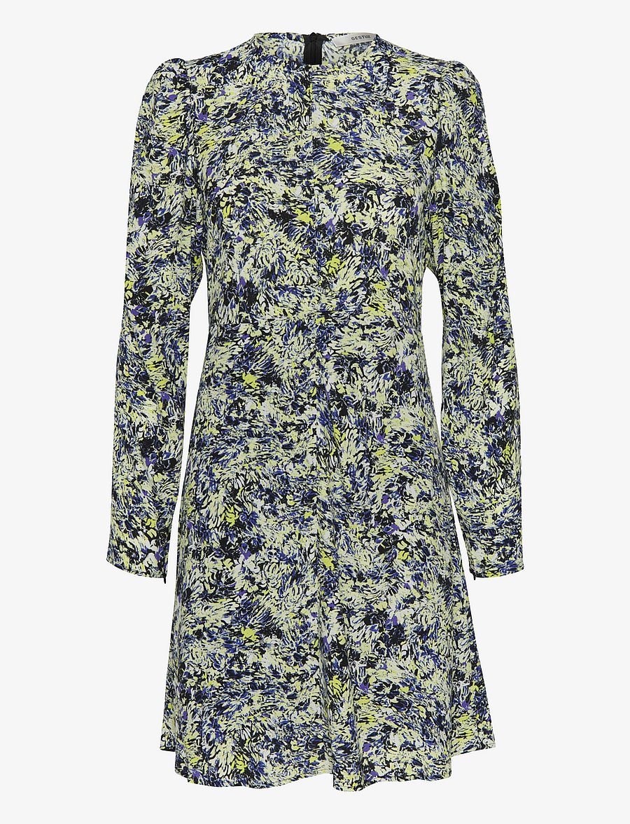 Gestuz - JillyGZ P short dress - kurze kleider - green floral multi - 1