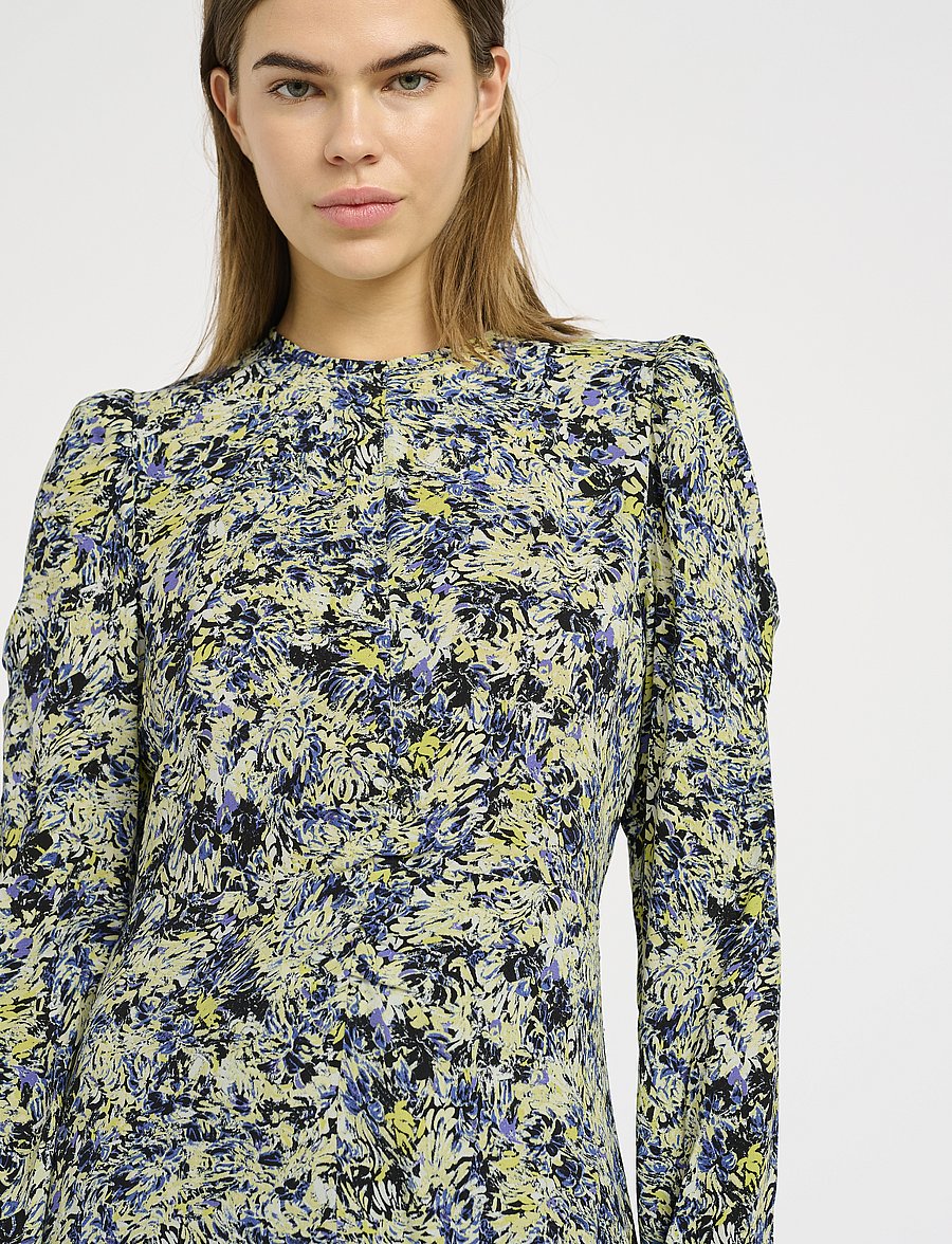 Gestuz - JillyGZ P short dress - kurze kleider - green floral multi - 0
