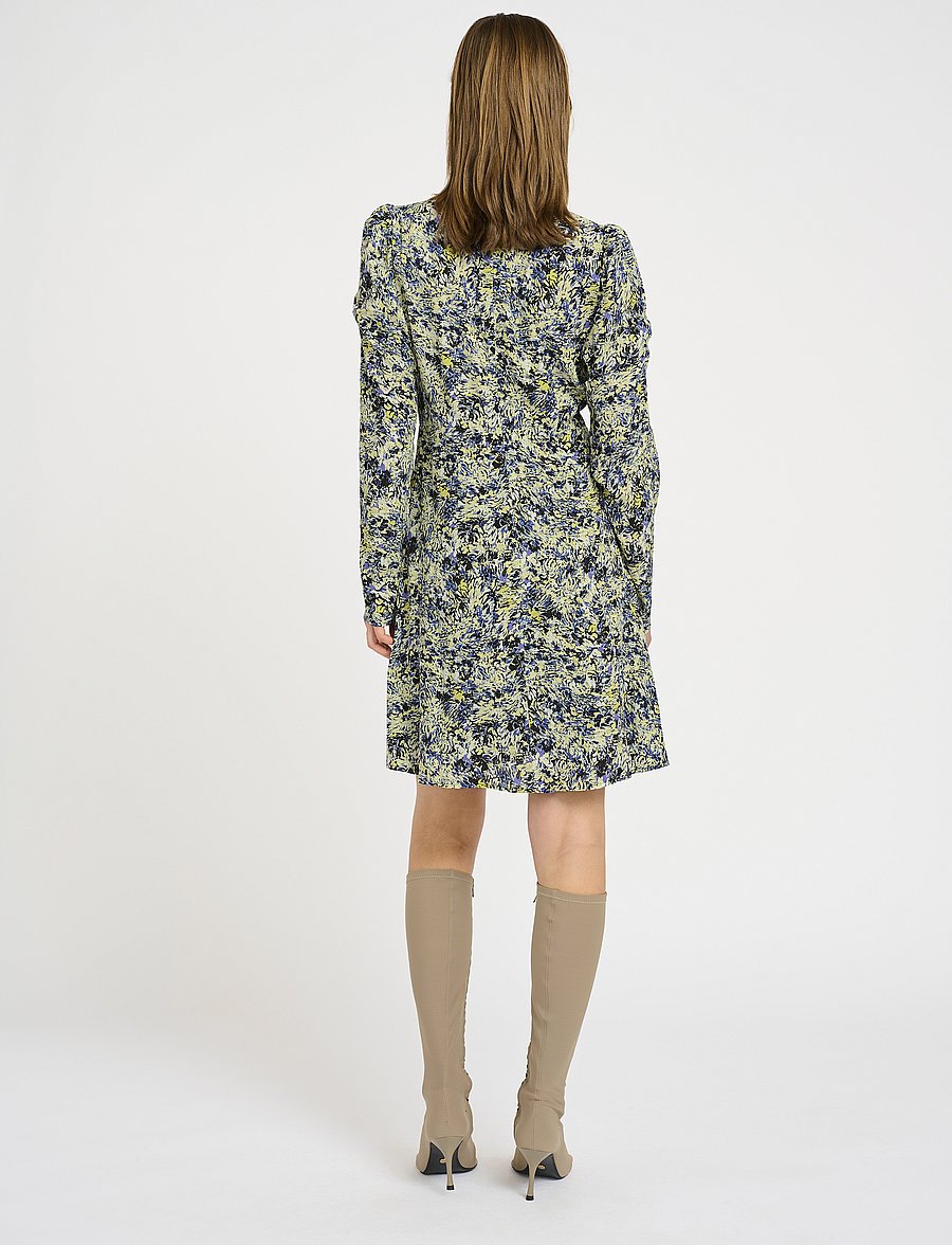 Gestuz - JillyGZ P short dress - kurze kleider - green floral multi - 4