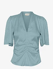 Gestuz - BrinaGZ SS blouse - kortärmade blusar - brittany blue - 0