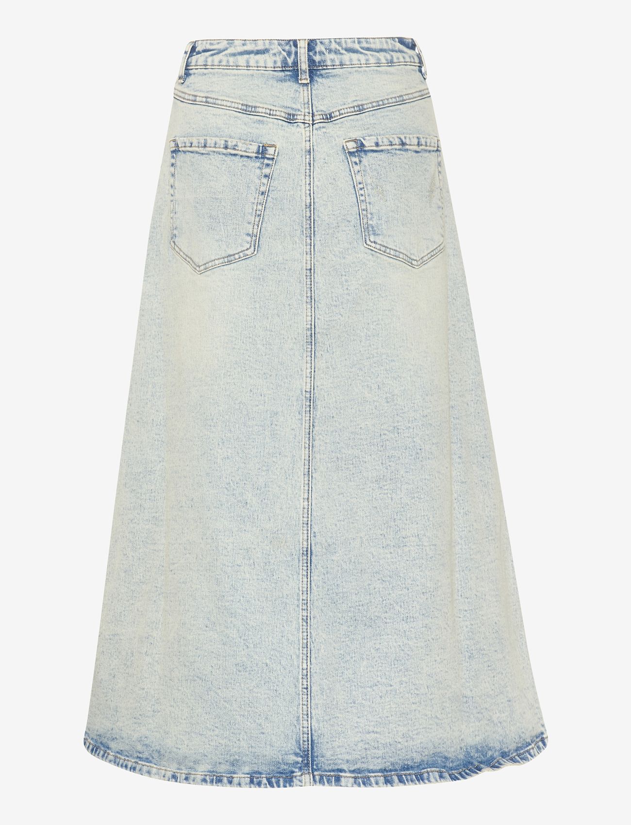 Gestuz - ManulaGZ HW midi skirt - denimnederdele - light blue acid wash - 2