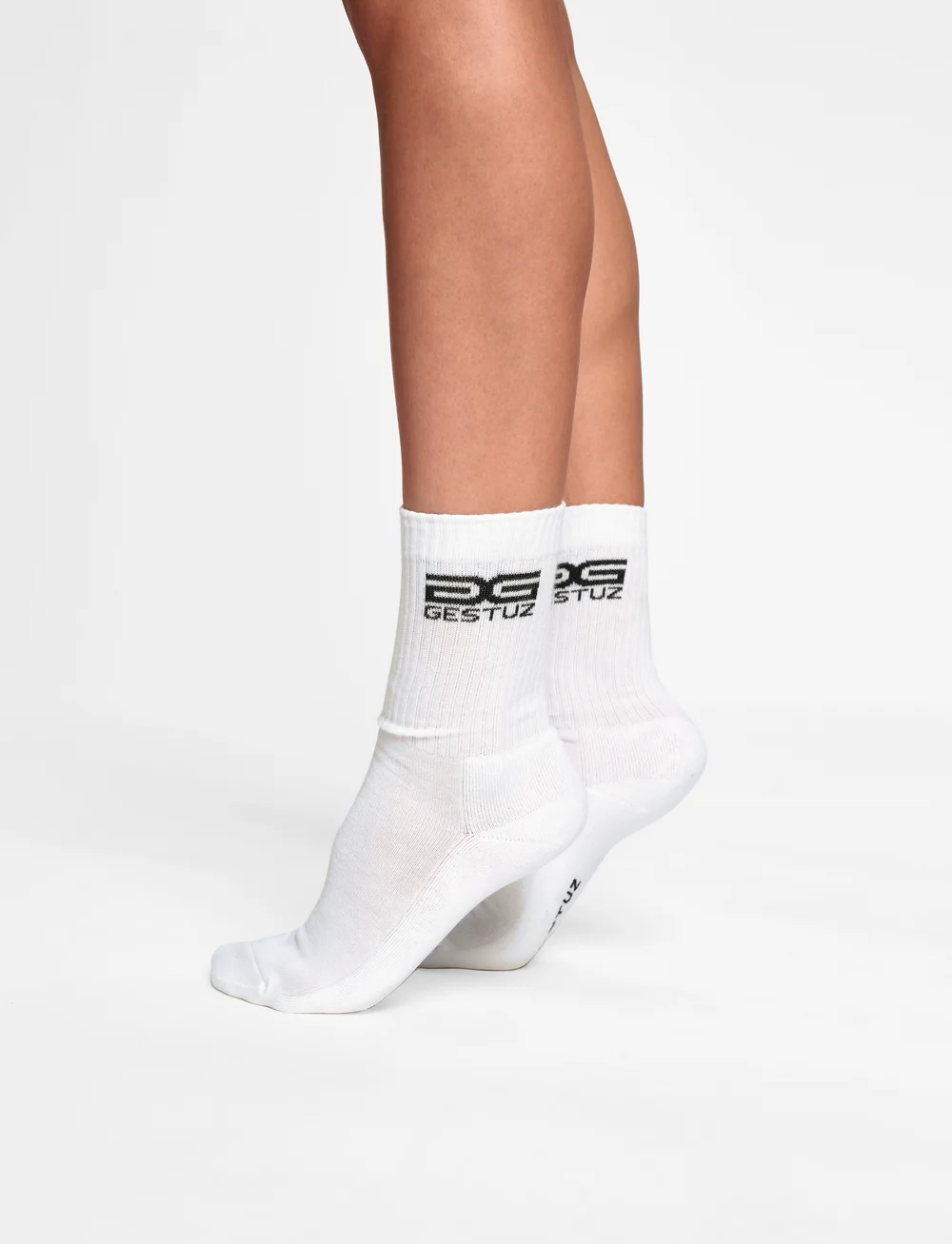 Gestuz - GestuzGZ new logo socks - almindelige strømper - bright white - 0