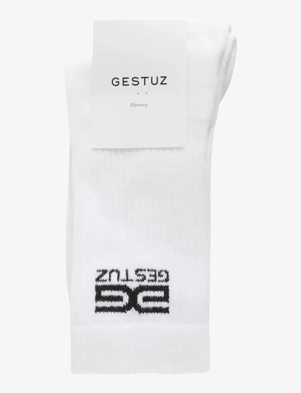 Gestuz - GestuzGZ new logo socks - almindelige strømper - bright white - 3