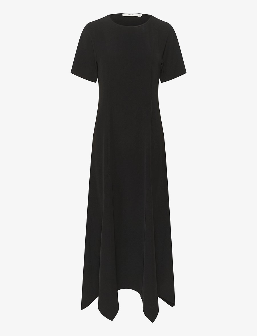 Gestuz - GlennaGZ ls long dress - cocktail dresses - black - 1