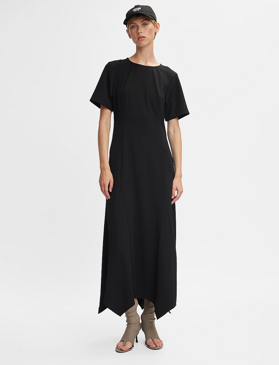 Gestuz - GlennaGZ ls long dress - cocktail dresses - black - 0