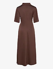 Gestuz - HarperGZ knot long dress - party wear at outlet prices - dark brown - 1