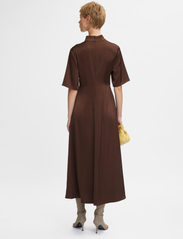 Gestuz - HarperGZ knot long dress - party wear at outlet prices - dark brown - 3